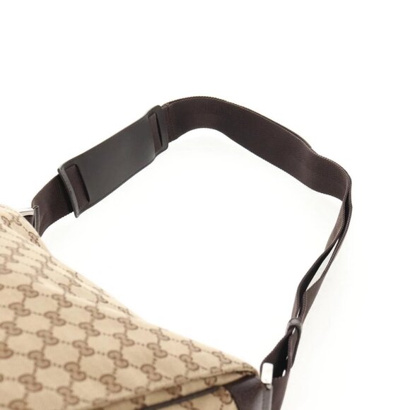GUCCI GG Canvas Shoulder Bag Beige Silver 146236 Auth yk19669V - Picture 9 of 16
